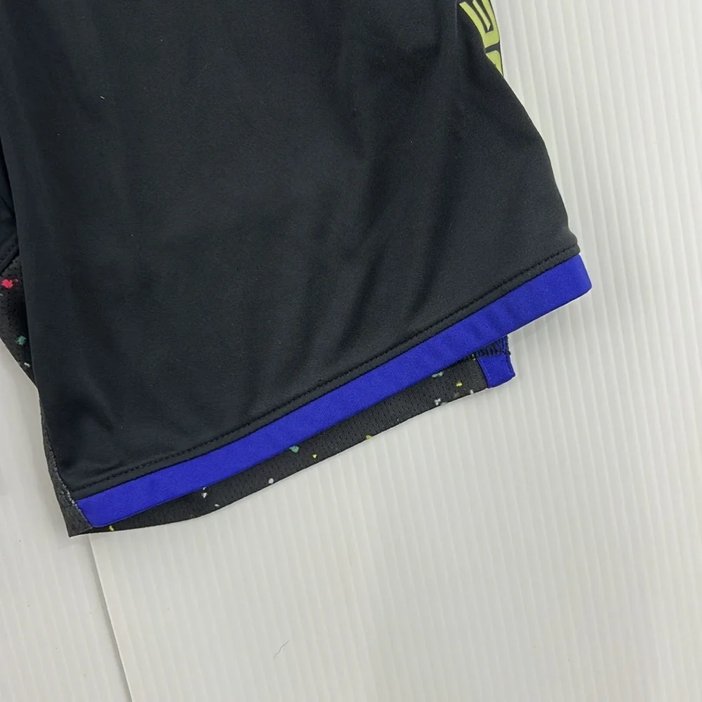 487.‎ Under Armour Kids Black and Purple Athletic Shorts (YSM)